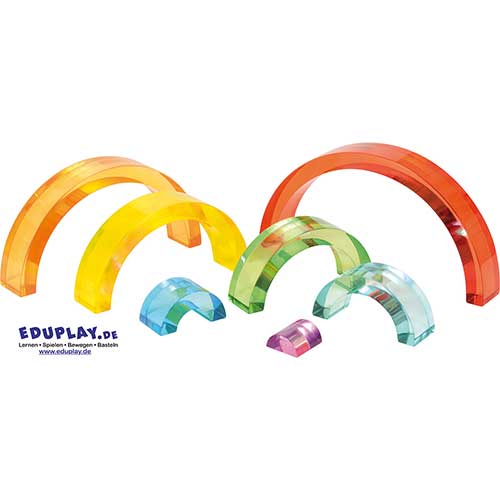 Pierres acryliques arc-en-ciel