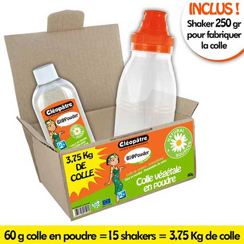 Bi@Powder Colle en poudre de 60g + shaker