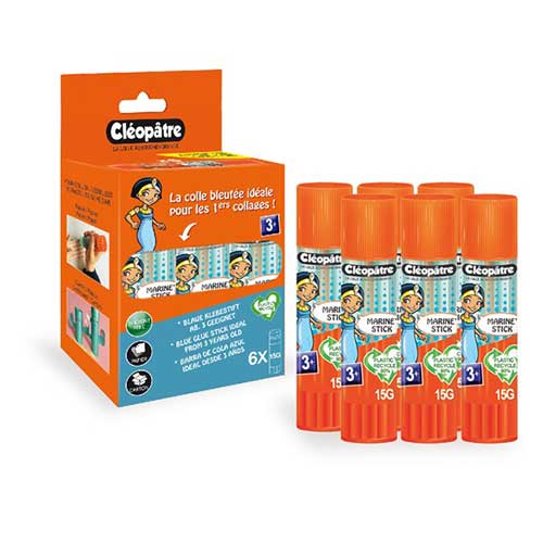 Boîte de 6 Cléostick Marine bâtons 15 gr