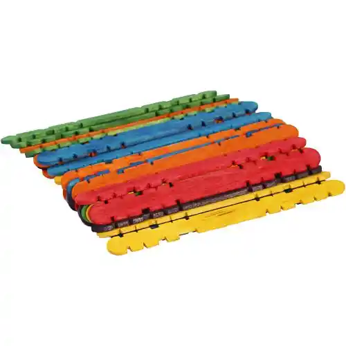 Bâtonnets de construction couleurs assorties L11.4cm L10mm 1000 pièces Bâtonnets de construction couleurs assorties L11.4cm L10mm 1000 pièces
