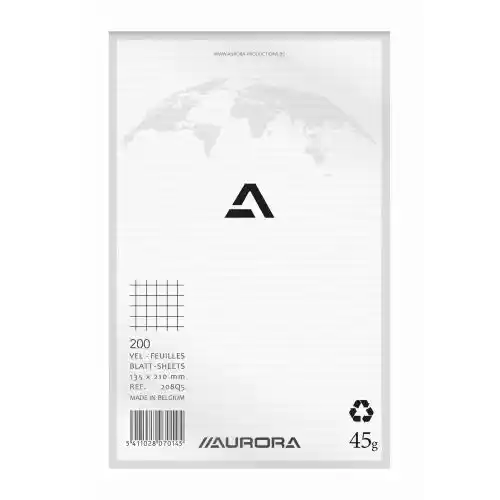 Bloc de brouillon Aurora quadrillé 5x5 mm – A5 Bloc de brouillon Aurora quadrillé 5x5 mm – A5