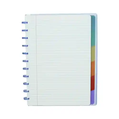Cahier Atoma quadrillé 10 x 10 mm avec intercalaires et pochettes - A4+ Cahier Atoma quadrillé 10 x 10 mm avec intercalaires et pochettes - A4+