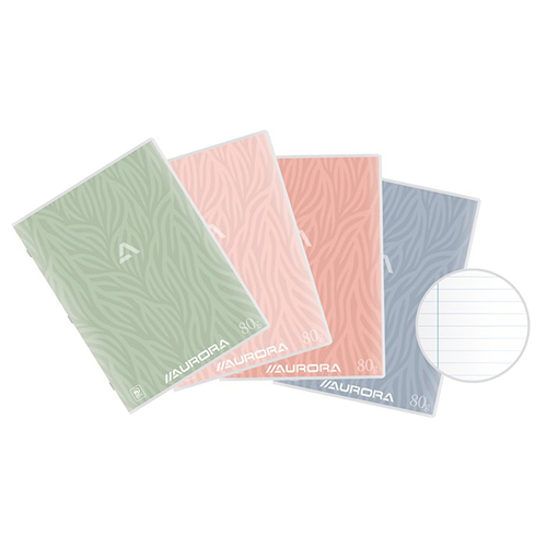 Cahier Aurora 1 ligne – 60 feuilles A4 29.7 x 21 cm – 10 pièces Cahier Aurora 1 ligne – 60 feuilles A4 29.7 x 21 cm – 10 pièces