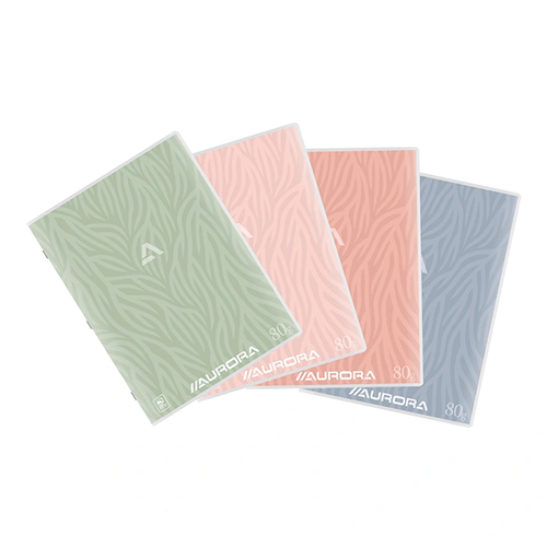 Cahier Aurora quadrillé 5x5 – 36 feuilles A4 29.7 x 21 cm – 20 pièces Cahier Aurora quadrillé 5x5 – 36 feuilles A4 29.7 x 21 cm – 20 pièces