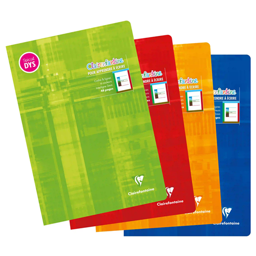 Cahier Clairefontaine DYS A4 21 x29,7 cm 48 pages interligne 5 mm - 10 pièces Cahier Clairefontaine DYS A4 21 x29,7 cm 48 pages interligne 5 mm - 10 pièces