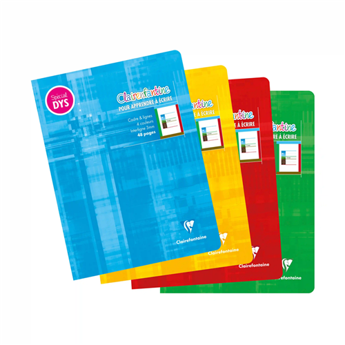 Cahier Clairefontaine DYS A5 17x22 cm 48 pages interligne 3 mm - 10 pièces Cahier Clairefontaine DYS A5 17x22 cm 48 pages interligne 3 mm - 10 pièces