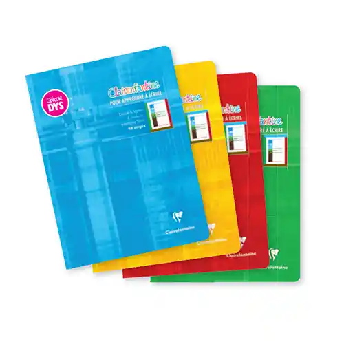 Cahier Clairefontaine DYS A5 17x22 cm 48 pages interligne 5 mm - 10 pièces Cahier Clairefontaine DYS A5 17x22 cm 48 pages interligne 5 mm - 10 pièces