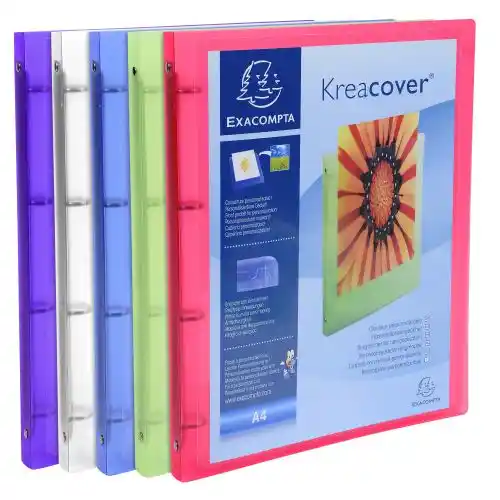 Classeur personnalisable Kreacover Exaclair A4 2 anneaux 1,5 cm Classeur personnalisable Kreacover Exaclair A4 2 anneaux 1,5 cm