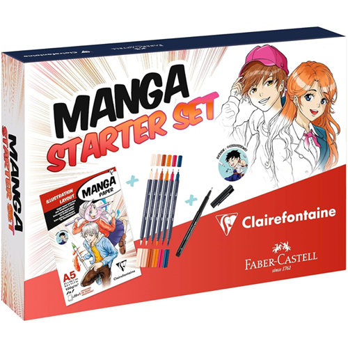 Coffret Kit Set Manga Clairefontaine x Faber-Castell Coffret Kit Set Manga Clairefontaine x Faber-Castell