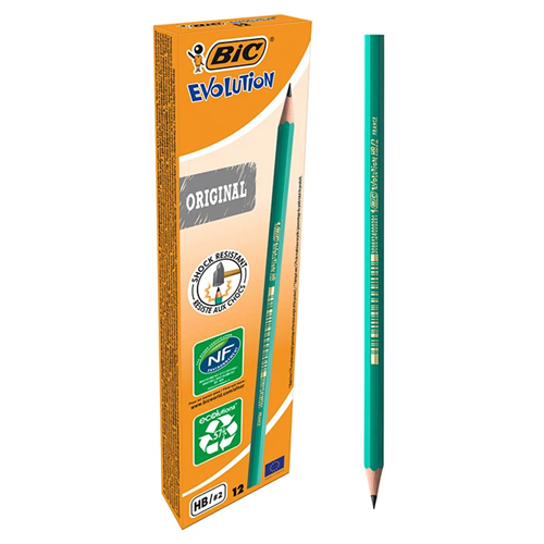Crayon Bic Ecolutions Evolution HB - 12 pièces Crayon Bic Ecolutions Evolution HB - 12 pièces