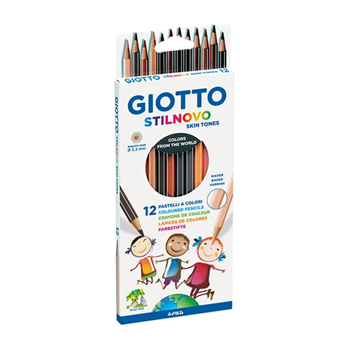 Crayon de couleur Giotto Stilnovo Skin Tones - Etui de 12 couleurs assortiess Crayon de couleur Giotto Stilnovo Skin Tones - Etui de 12 couleurs assortiess