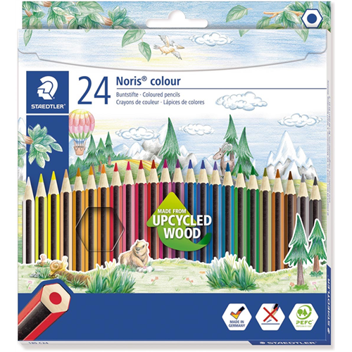 Crayon Staedtler Noris Colour 185 - Pochette de 24 couleurs assorties Crayon Staedtler Noris Colour 185 - Pochette de 24 couleurs assorties