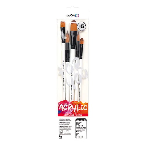 Darwi For You set de 5 pinceaux moyens Darwi For You set de 5 pinceaux moyens