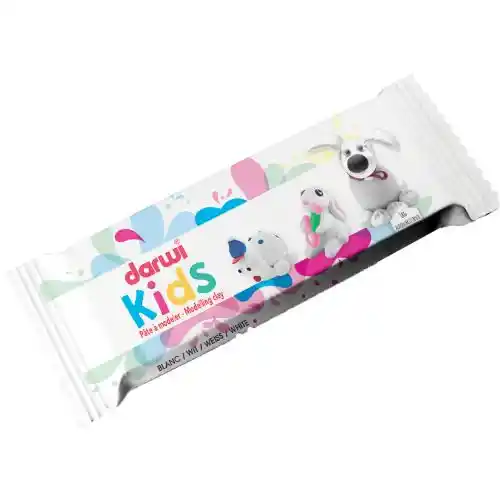 DARWI Pain de 1 kg de pâte auto-durcissante KIDS blanche DARWI Pain de 1 kg de pâte auto-durcissante KIDS blanche