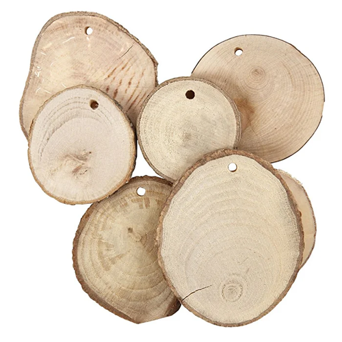Disque en bois avec trou - 25 pièces Disque en bois avec trou - 25 pièces