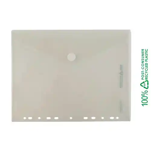 Enveloppe A4 recyclée PET avec perforations latérales 10 pièces Enveloppe A4 recyclée PET avec perforations latérales 10 pièces