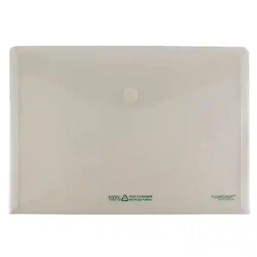 Enveloppe velcro FolderGreen A4 gris transparent 10 pièces Enveloppe velcro FolderGreen A4 gris transparent 10 pièces
