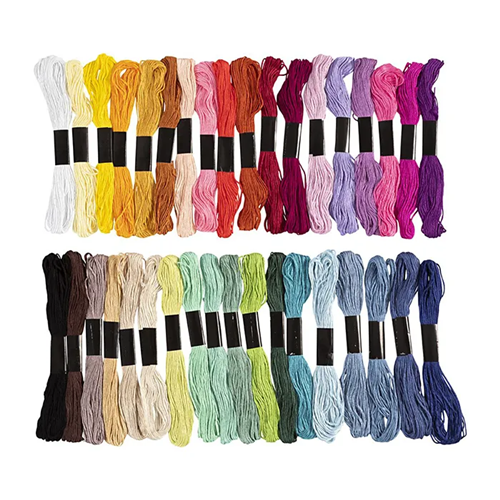 Fil à broder 42 boules 1mm couleurs assorties Fil à broder 42 boules 1mm couleurs assorties