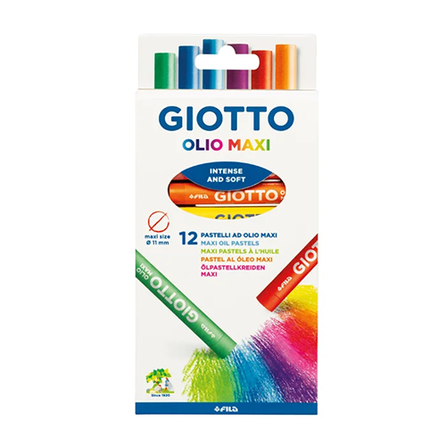 Giotto-oliepastel 12 verschillende kleuren Giotto-oliepastel 12 verschillende kleuren