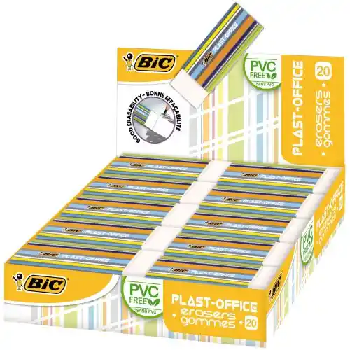 Gomme plastique blanche buro Gomme plastique blanche buro