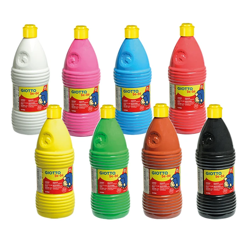 Gouache liquide Giotto Be-bè 8 x 1L - Couleurs assorties Gouache liquide Giotto Be-bè 8 x 1L - Couleurs assorties
