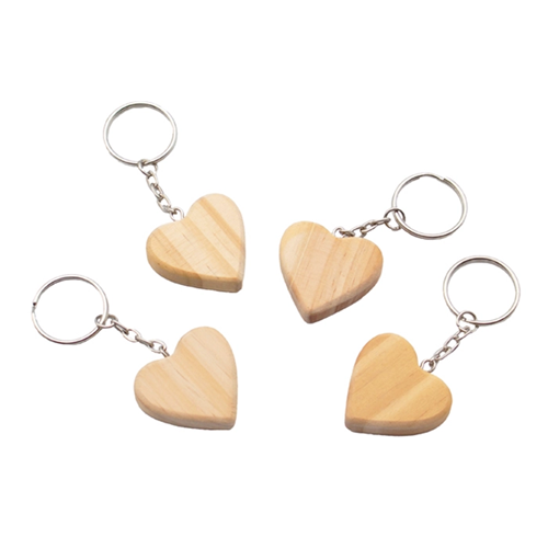 Houten hart sleutelhangers Houten hart sleutelhangers