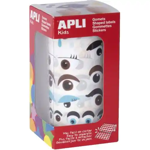 Oogstickers in verschillende maten en kleuren, 1380 stuks Oogstickers in verschillende maten en kleuren, 1380 stuks