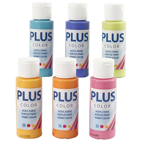 Peinture acrylique Plus Color 6x60ml multicolore Peinture acrylique Plus Color 6x60ml multicolore