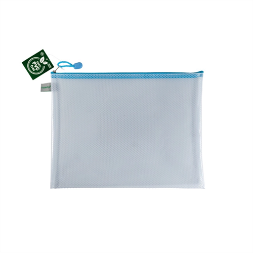 Pochette ZIP Foldersys sans PVC A4 - Pastel bleu Pochette ZIP Foldersys sans PVC A4 - Pastel bleu