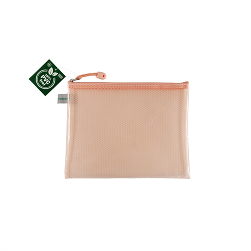 Pochette ZIP Foldersys sans PVC A5 - Pastel orange Pochette ZIP Foldersys sans PVC A5 - Pastel orange