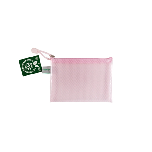 Pochette ZIP Foldersys sans PVC A6 - Pastel rose Pochette ZIP Foldersys sans PVC A6 - Pastel rose