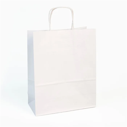 Sacs kraft blanc anses torsadées - 25 pièces Sacs kraft blanc anses torsadées - 25 pièces