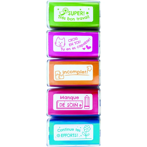 Set cachet/tampon scolaire Colop NIO - Série 2 (5/pièces) Set cachet/tampon scolaire Colop NIO - Série 2 (5/pièces)
