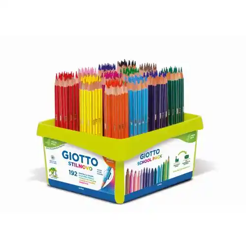 Stilnovo-potlood met 3,3 mm-stift, schoolpakket met 192 verschillende kleuren Stilnovo-potlood met 3,3 mm-stift, schoolpakket met 192 verschillende kleuren