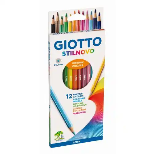 Stilnovo-potlood met een stift van 3,3 mm, doos met 12 verschillende kleuren Stilnovo-potlood met een stift van 3,3 mm, doos met 12 verschillende kleuren