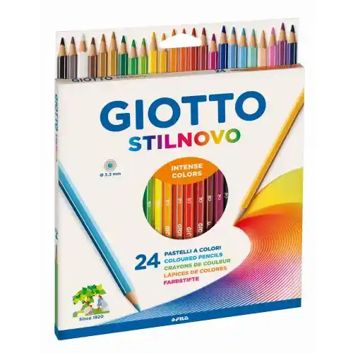 Stilnovo-potlood met een stift van 3,3 mm, doos met 24 verschillende kleuren Stilnovo-potlood met een stift van 3,3 mm, doos met 24 verschillende kleuren