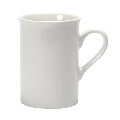 Tasse en porcelaine émaillée avec poignée Tasse en porcelaine émaillée avec poignée