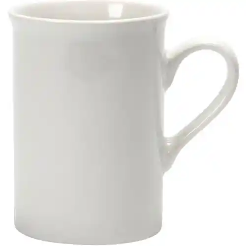 Tasse, H : 10 cm, d 7,4 cm, 245 ml, blanc, Tasse, H : 10 cm, d 7,4 cm, 245 ml, blanc,