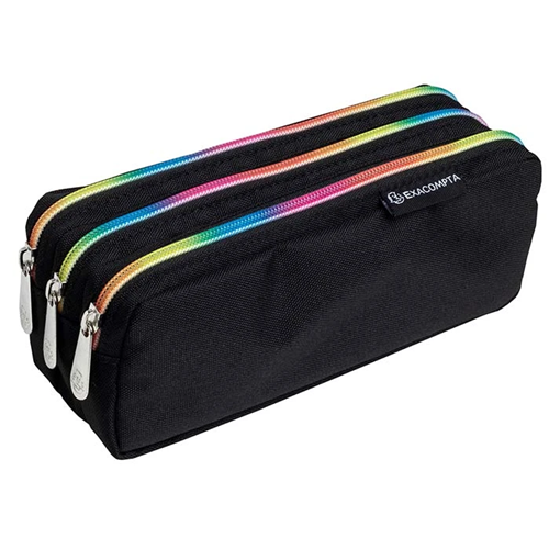 Trousse 3 Compartiments Rainbow - Exacompta Trousse 3 Compartiments Rainbow - Exacompta