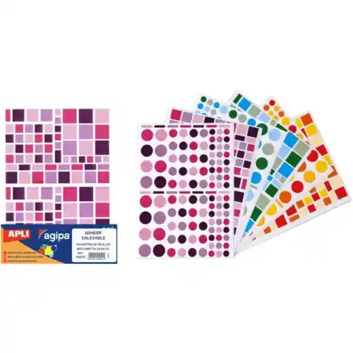 Verwijderbare stickers, 6600 stuks, diverse vormen Verwijderbare stickers, 6600 stuks, diverse vormen