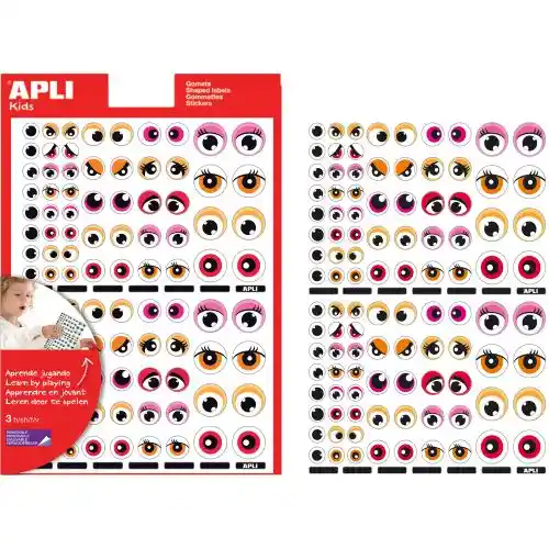 Zelfklevende oogjes, 312 stuks, blauwgroen Zelfklevende oogjes, 312 stuks, blauwgroen